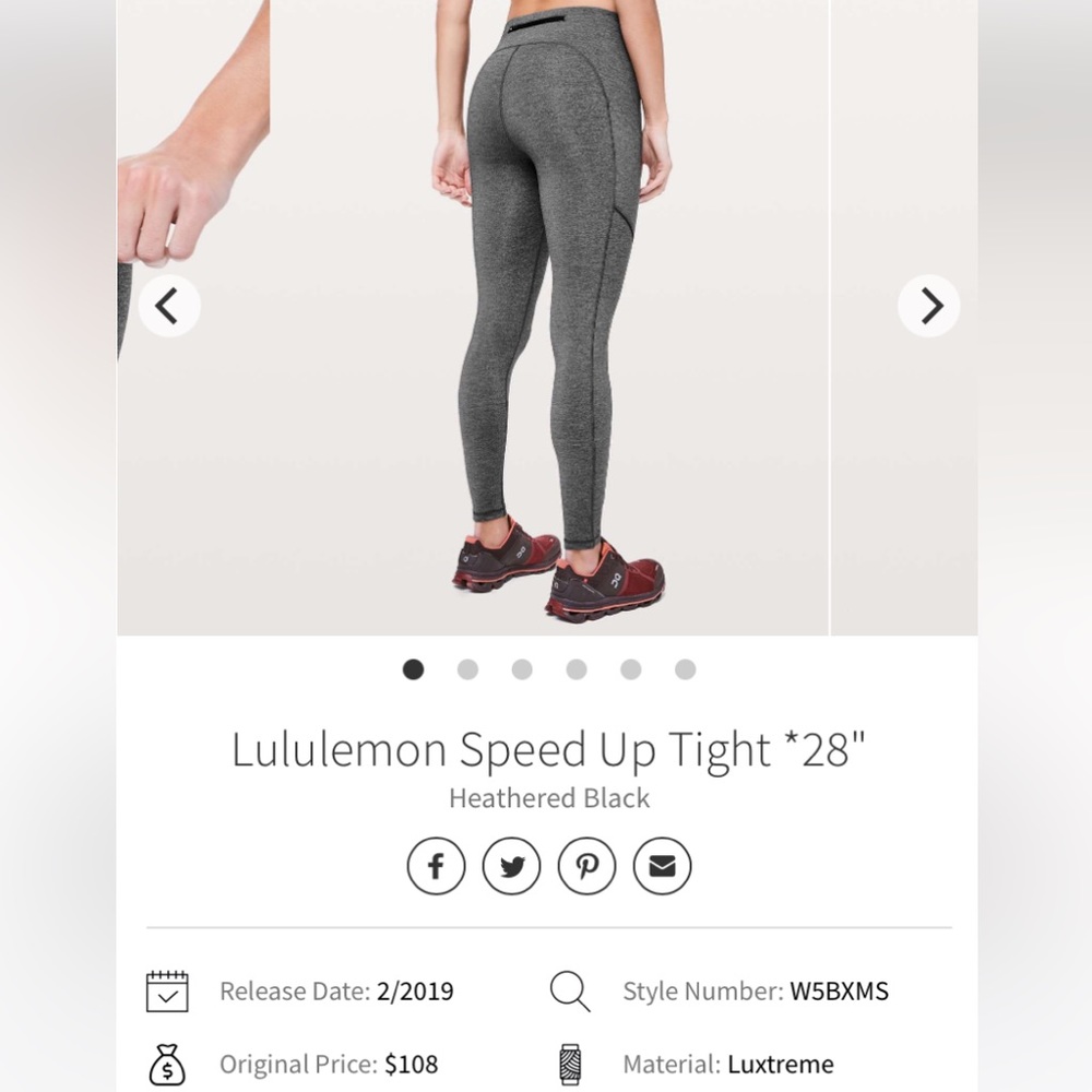 Lululemon speed up tight